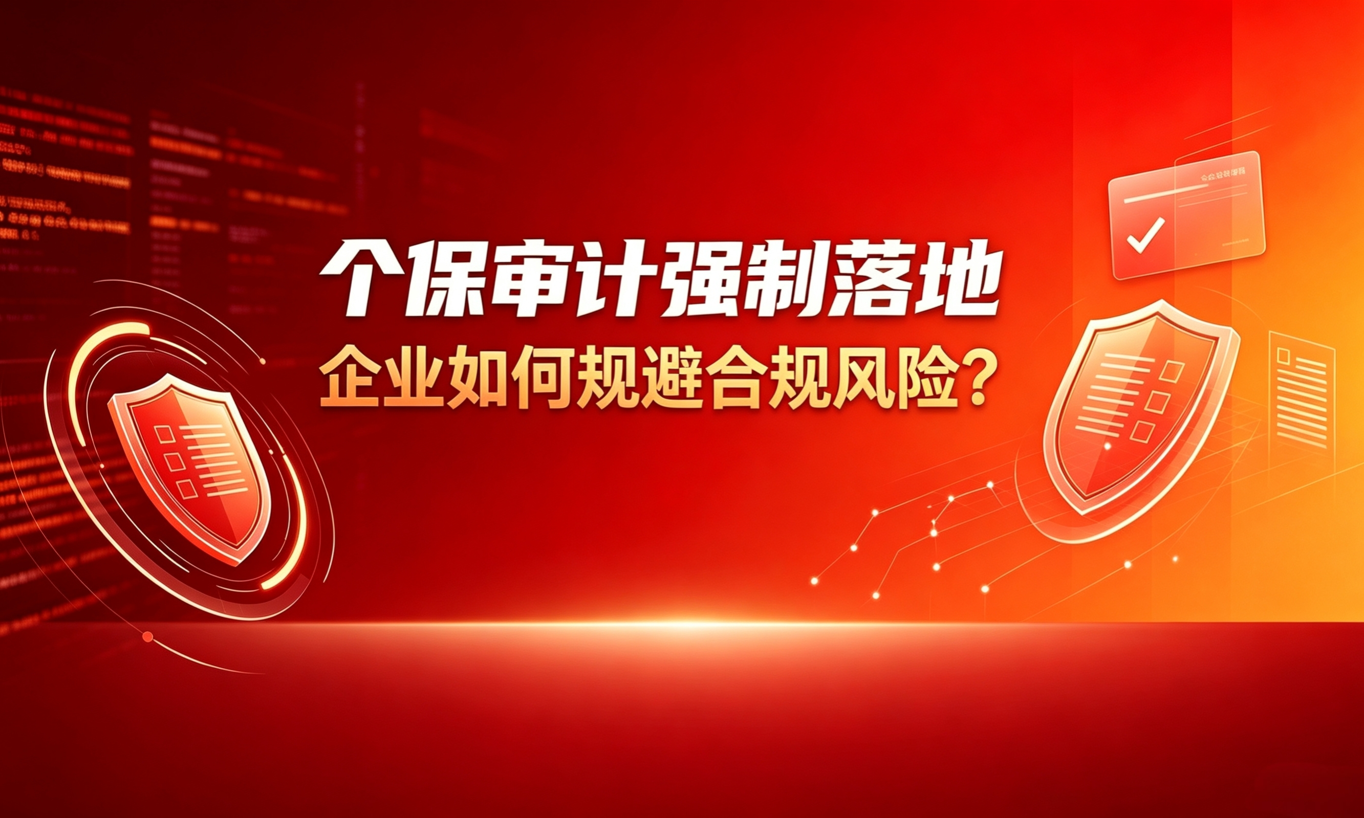 个保审计强制落地，企业如何规避合规风险？